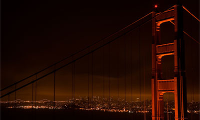 Скачать обои: Панорама моста
